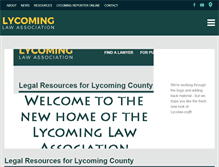 Tablet Screenshot of lycolaw.org